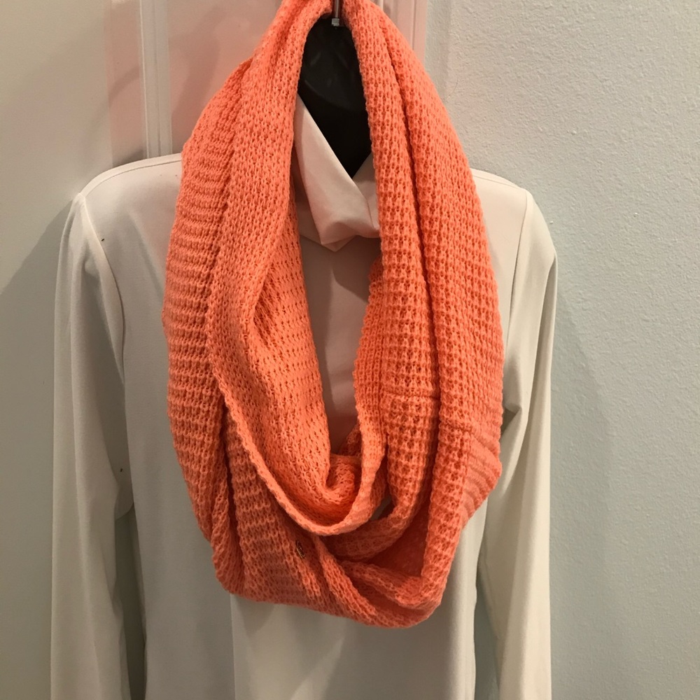 BCBG Generation peach Knit Infinity Scarf